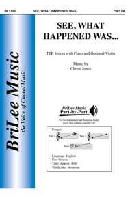 See, What Had Happened Was... TTB choral sheet music cover Thumbnail